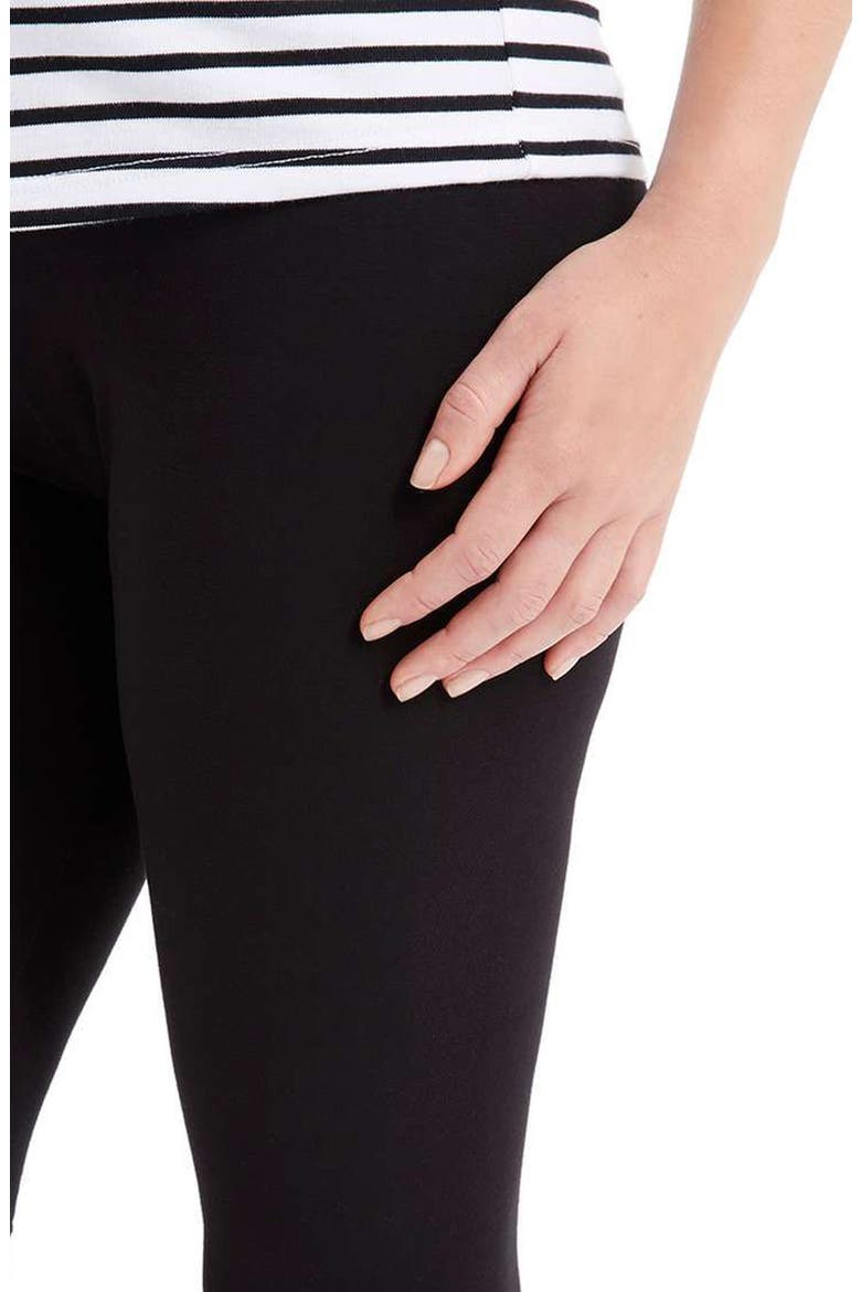 Ankle Maternity Leggings, Alternate, color, BLACK