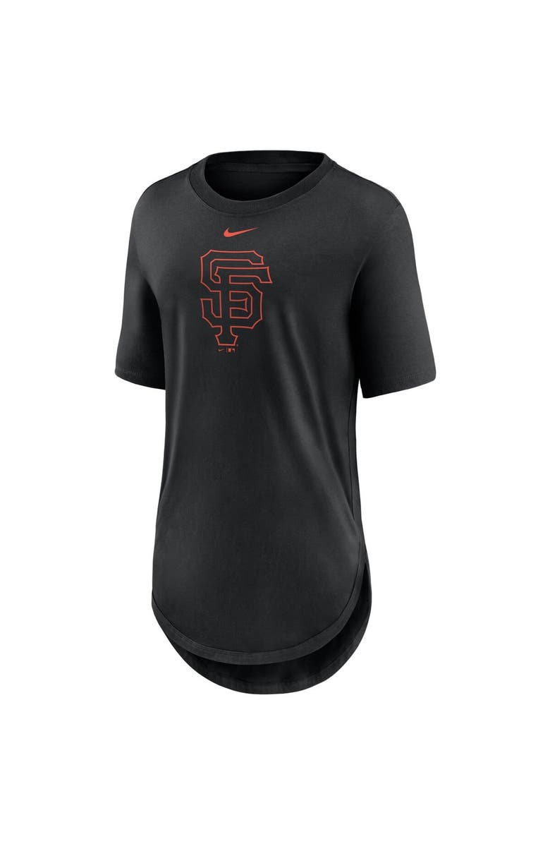 Nike Women's Nike Black San Francisco Giants Mascot Outline Weekend Tri-Blend T-Shirt, Alternate, color, 
