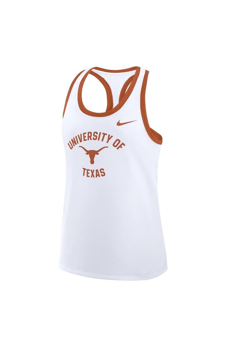 Nike Women's Nike White Texas Longhorns Uni Name Tri-Blend Dri-FIT Tank Top, Alternate, color, White