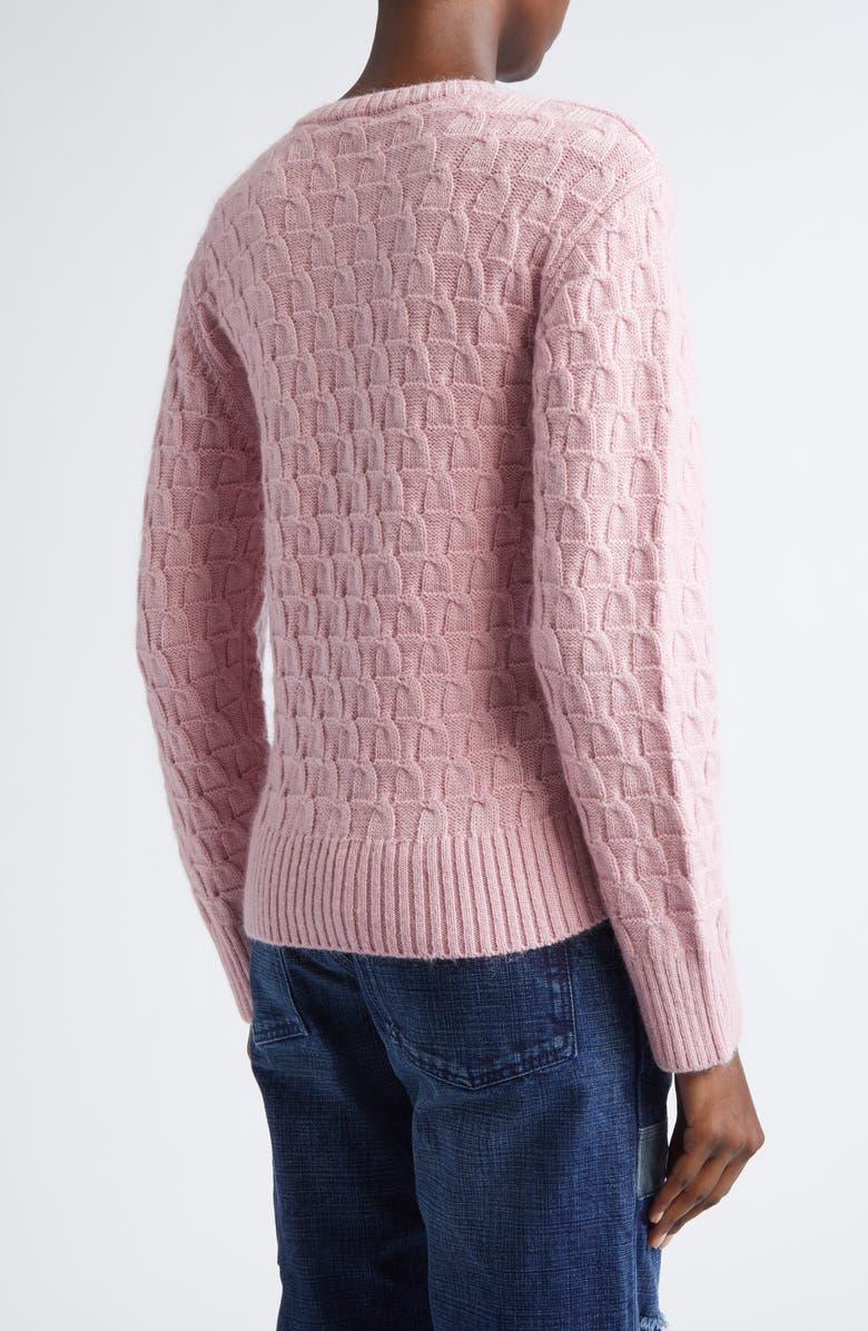 Wales Bonner The Chord Mohair & Wool Sweater, Alternate, color, Pink
