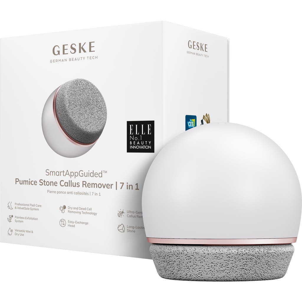 Geske Smartappguided Pumice Stone Callus Remover | 7 In 1 - Starlight In Silver