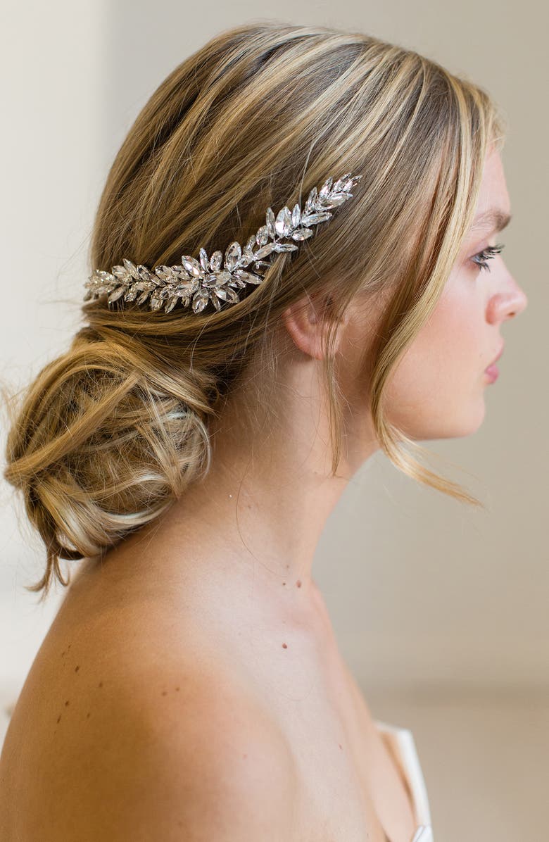 Brides & Hairpins Seona Crystal Halo, Main, color, 