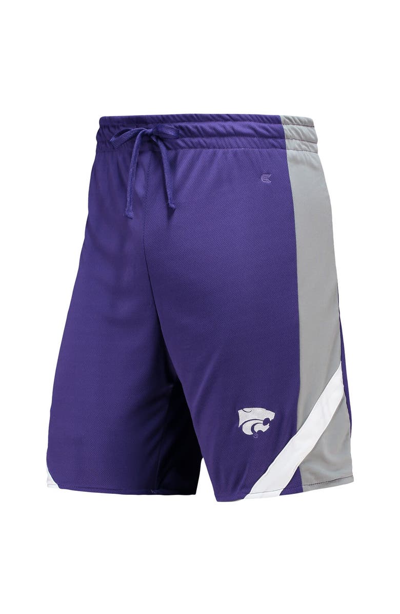 COLOSSEUM Men's Colosseum Purple/Gray Kansas State Wildcats Am I Wrong Reversible Shorts, Alternate, color,