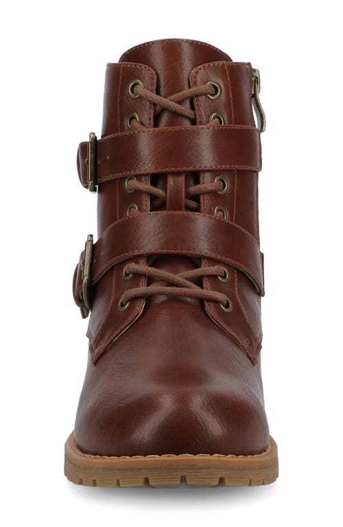 Journee Collection Juliah Buckle Boot In Brown