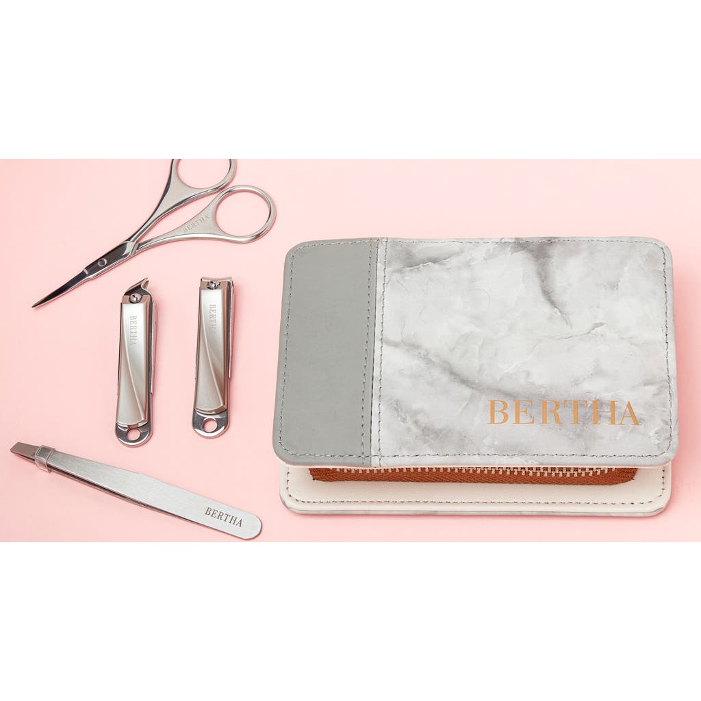 BERTHA Avery 4 Piece Surgical Steel Groom Kit in Grey  product