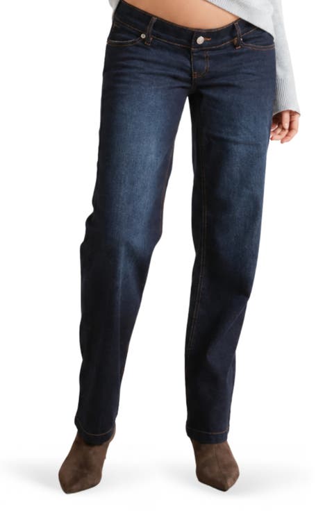 Under-the-Bump Straight-Leg Jeans