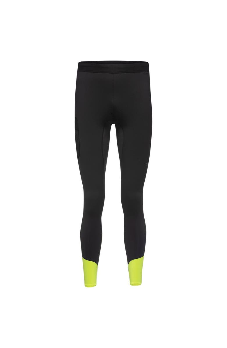 GOREWEAR Concurve Thermo Hybrid Tight - Men's, Main, color, Black/Neon Yellow