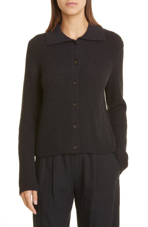 Rib Polo Cardigan