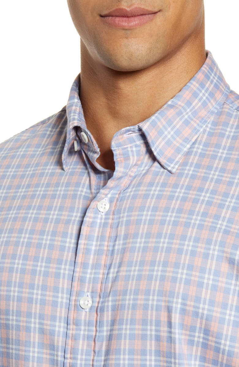 Faherty Movement Plaid Button-Up Shirt, Alternate, color, 