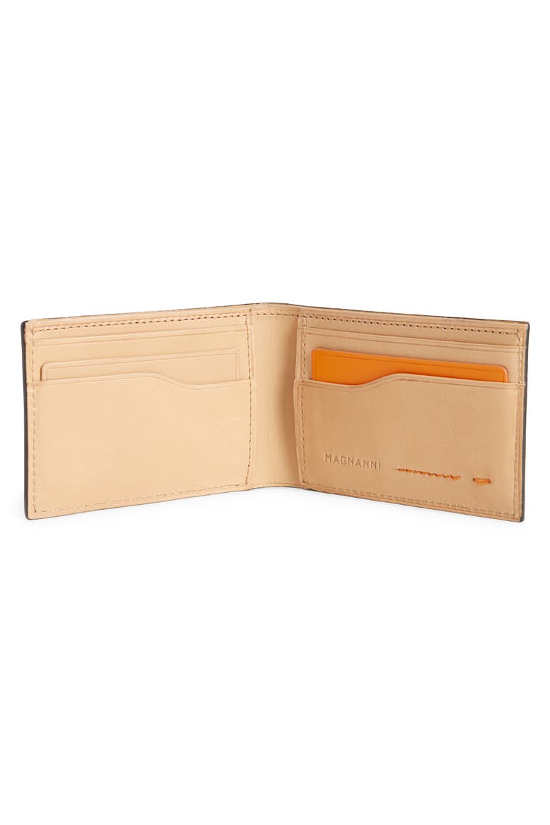 Slim Leather Bifold Wallet, Alternate, color, GREY