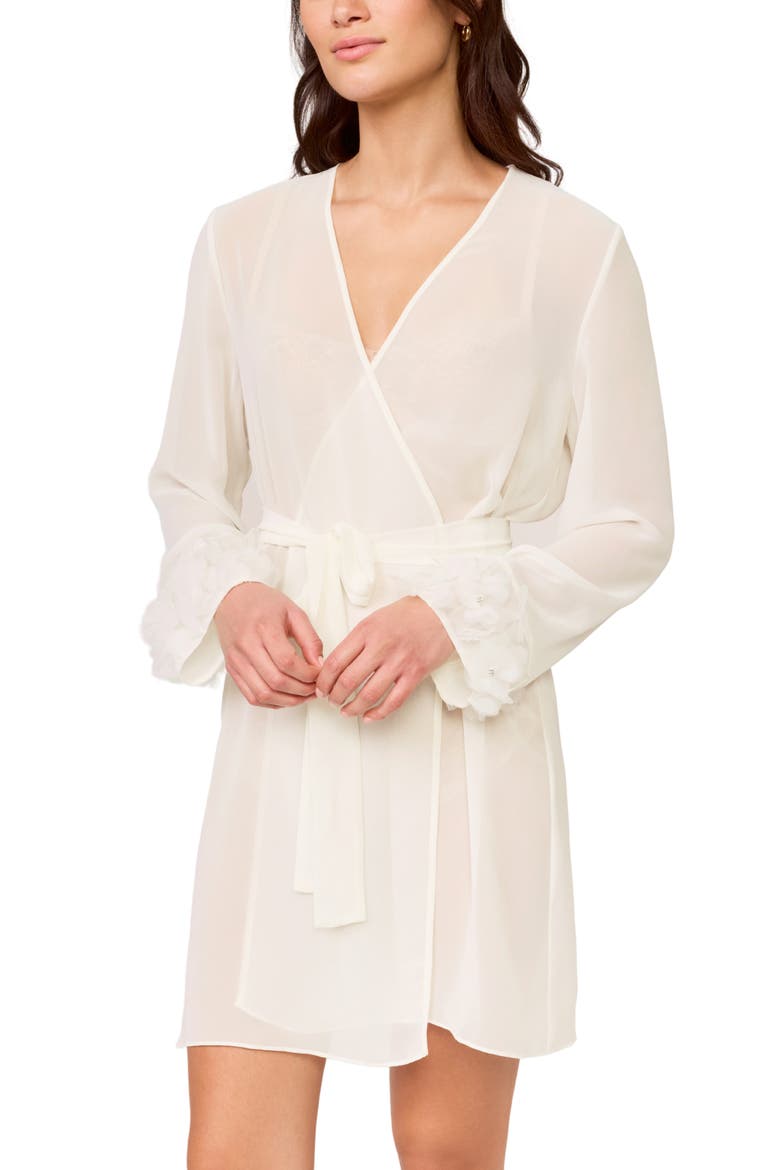 Haven Chiffon Robe, Alternate, color, IVORY