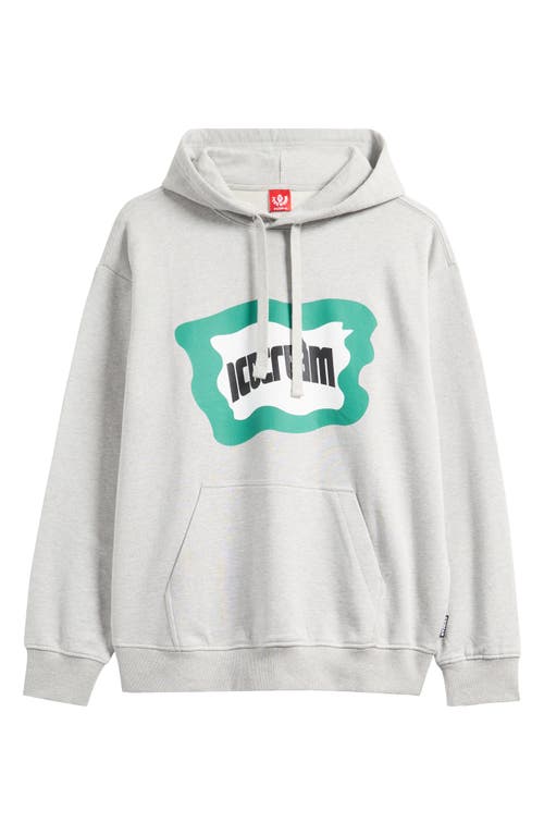 Icecream Play Graphic Hoodie In Gray