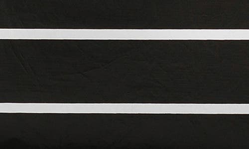 Aloha Collection Mid Pinstripe Water Resistant Tyvek® Zip Pouch In White/black