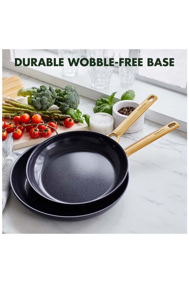 Reserve Set of 3 Ceramic Nonstick Frying Pans (Nordstrom Exclusive), Alternate, color, BLACK