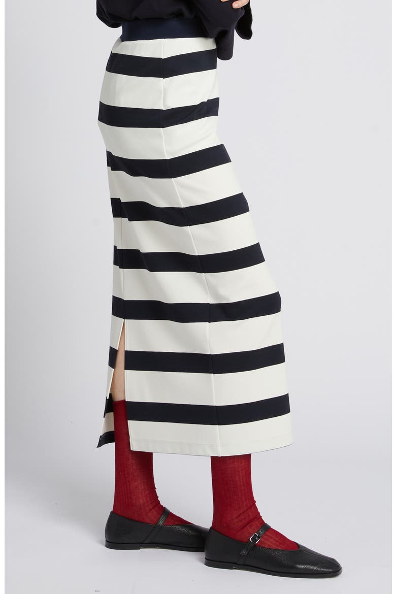 Riviera Stripe Maxi Skirt, Alternate, color, ULTRAMARINE
