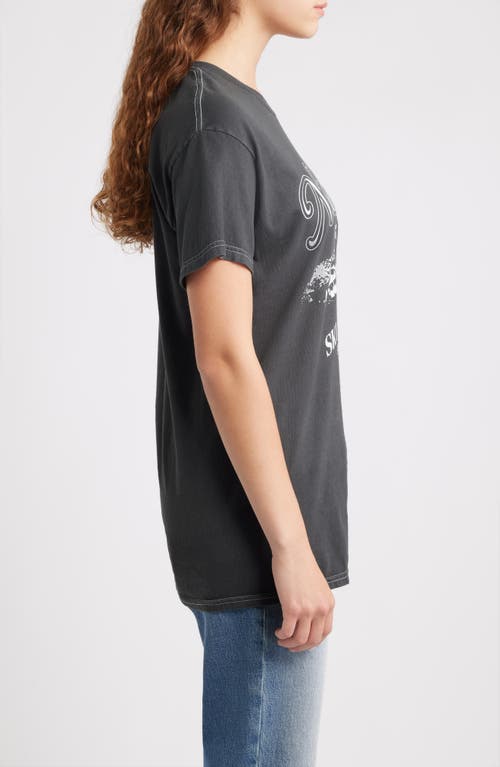 Vinyl Icons New York Ski Club Cotton Graphic T-shirt In Black