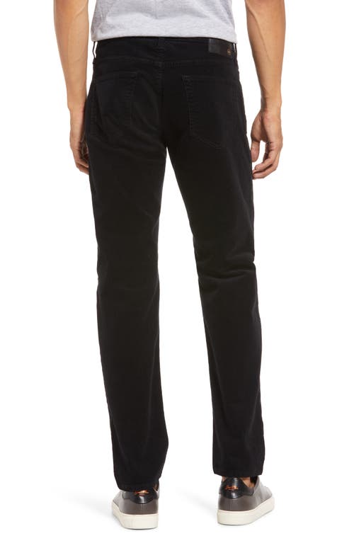 Ag Tellis Slim Fit Corduroy Pants In Pure Black