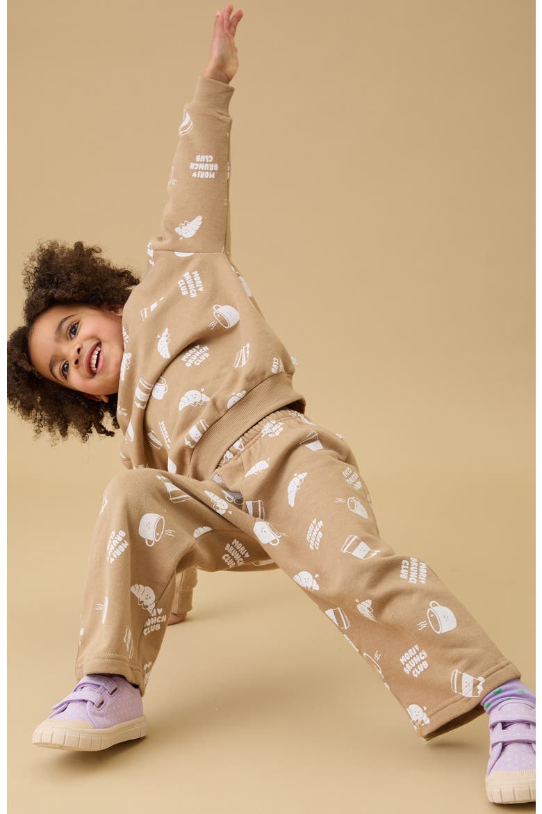 Brunch Club Joggers, Alternate, color, Sesame & Gardenia