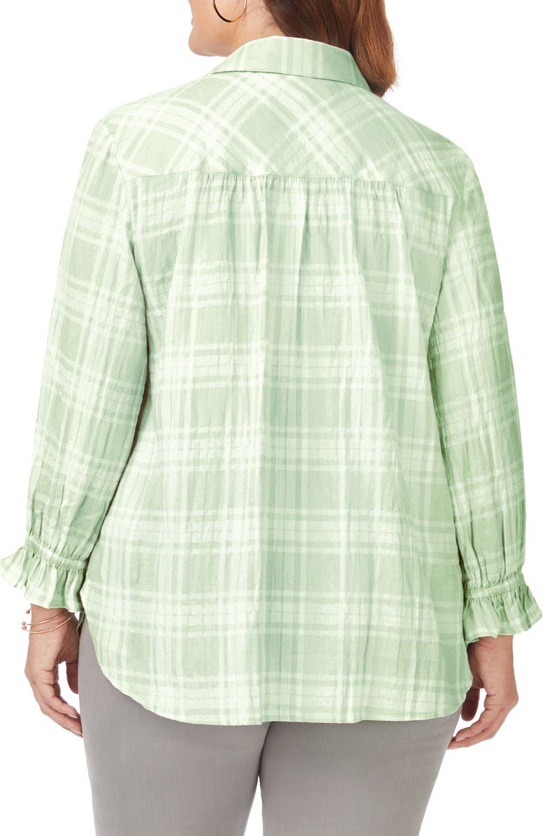Foxcroft Caspian Plaid Button-Up Shirt, Alternate, color, 