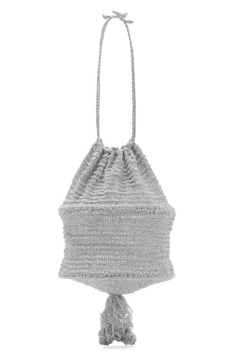 x Supriya Lele Metallic Sack Clutch