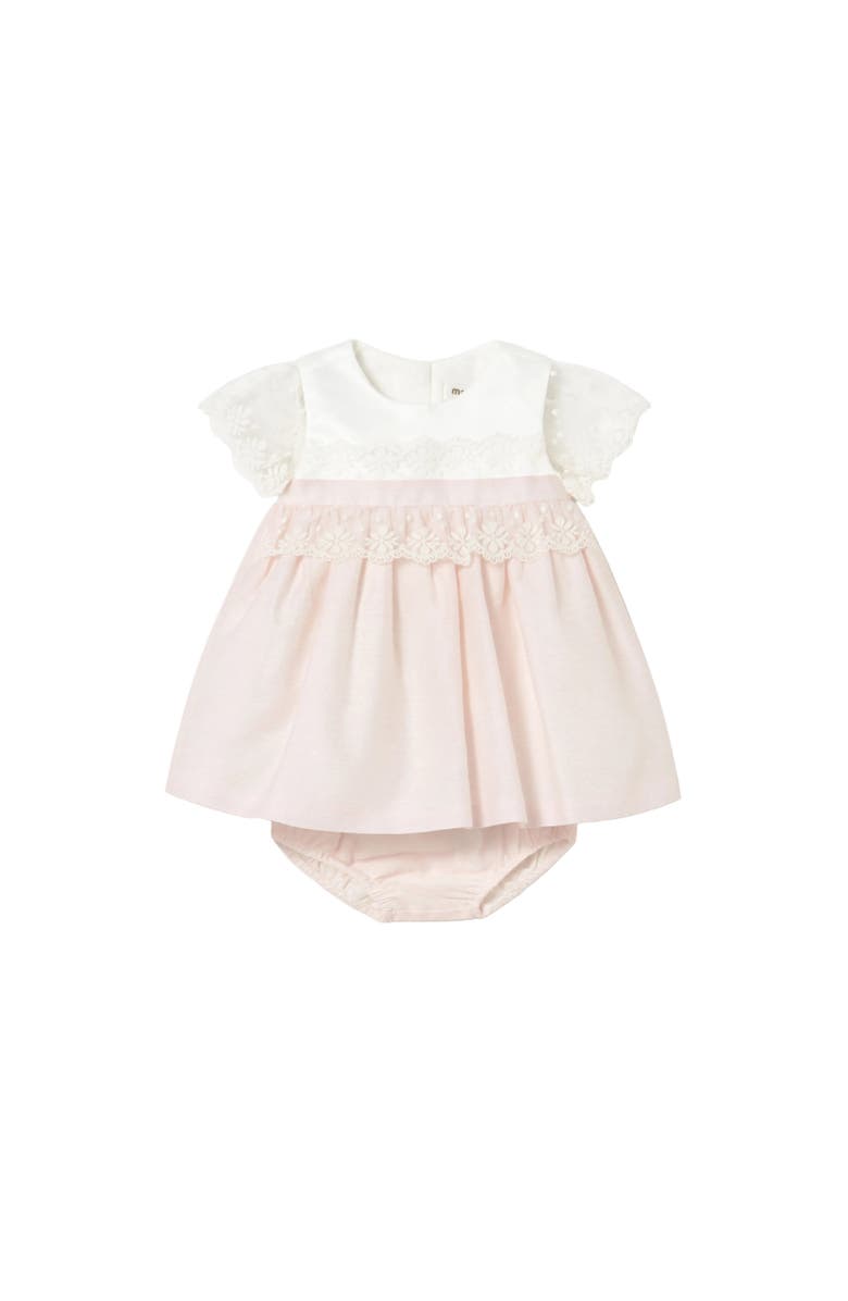 Mayoral Dress With Bloomers, Main, color, Pink