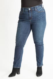 SLINK Jeans High Waist Straight Leg Jeans