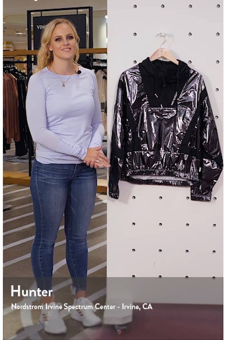 Select Metallic Quarter Zip Windbreaker video