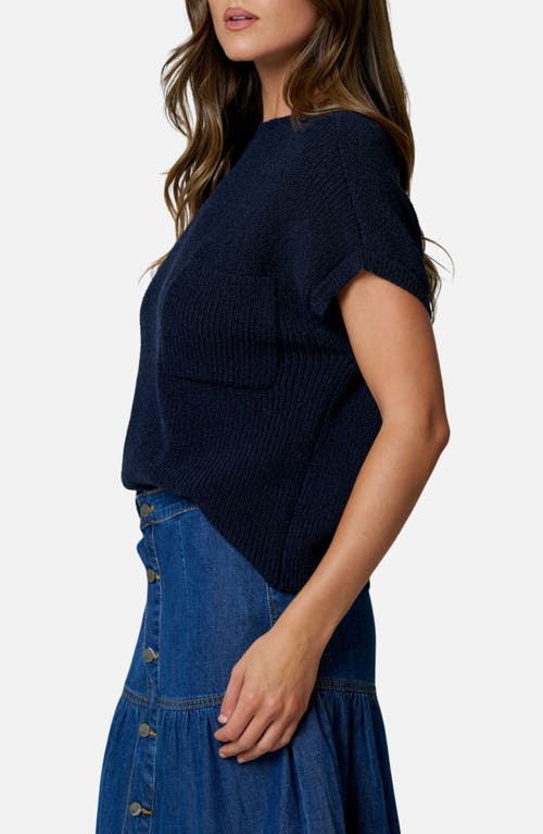 Blu Pepper Short Sleeve Sweater In Multi