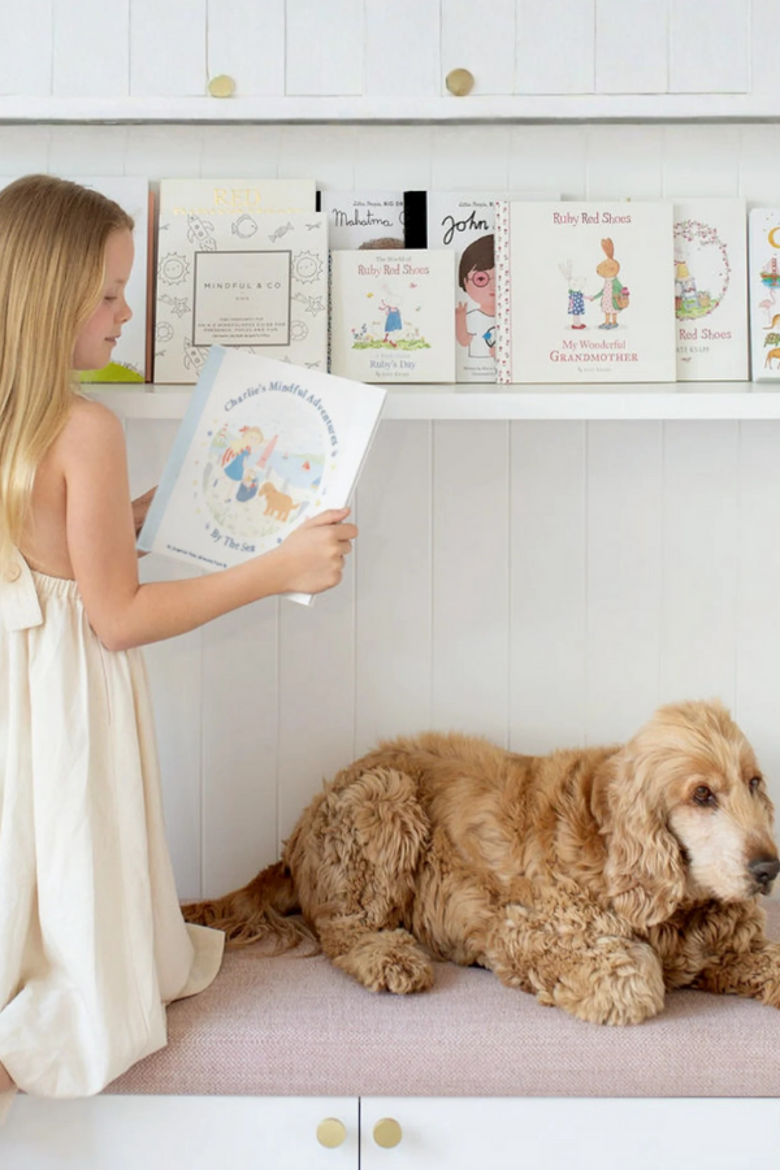 Charlie's Mindful Adventures by the Sea, Alternate, color, White with Print
