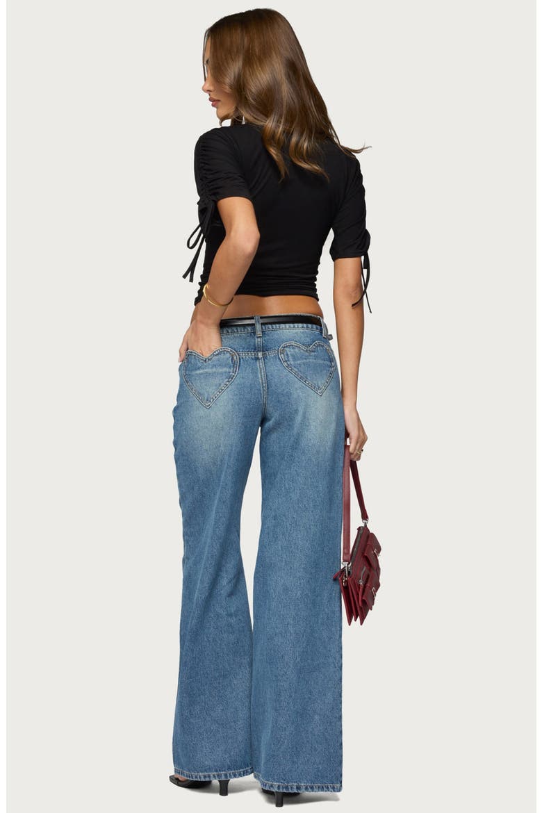 Casta Heart Pocket Low Rise Baggy Jeans, Alternate, color, MEDIUM-BLUE-WASHED