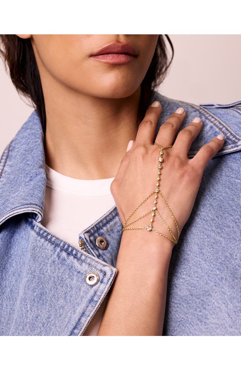 Electric Picks Bowie Hand Chain, Alternate, color, Gold