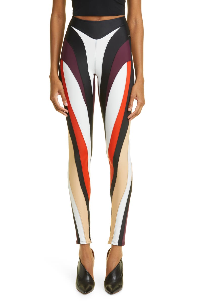 MUGLER Spiral Leggings, Main, color, 