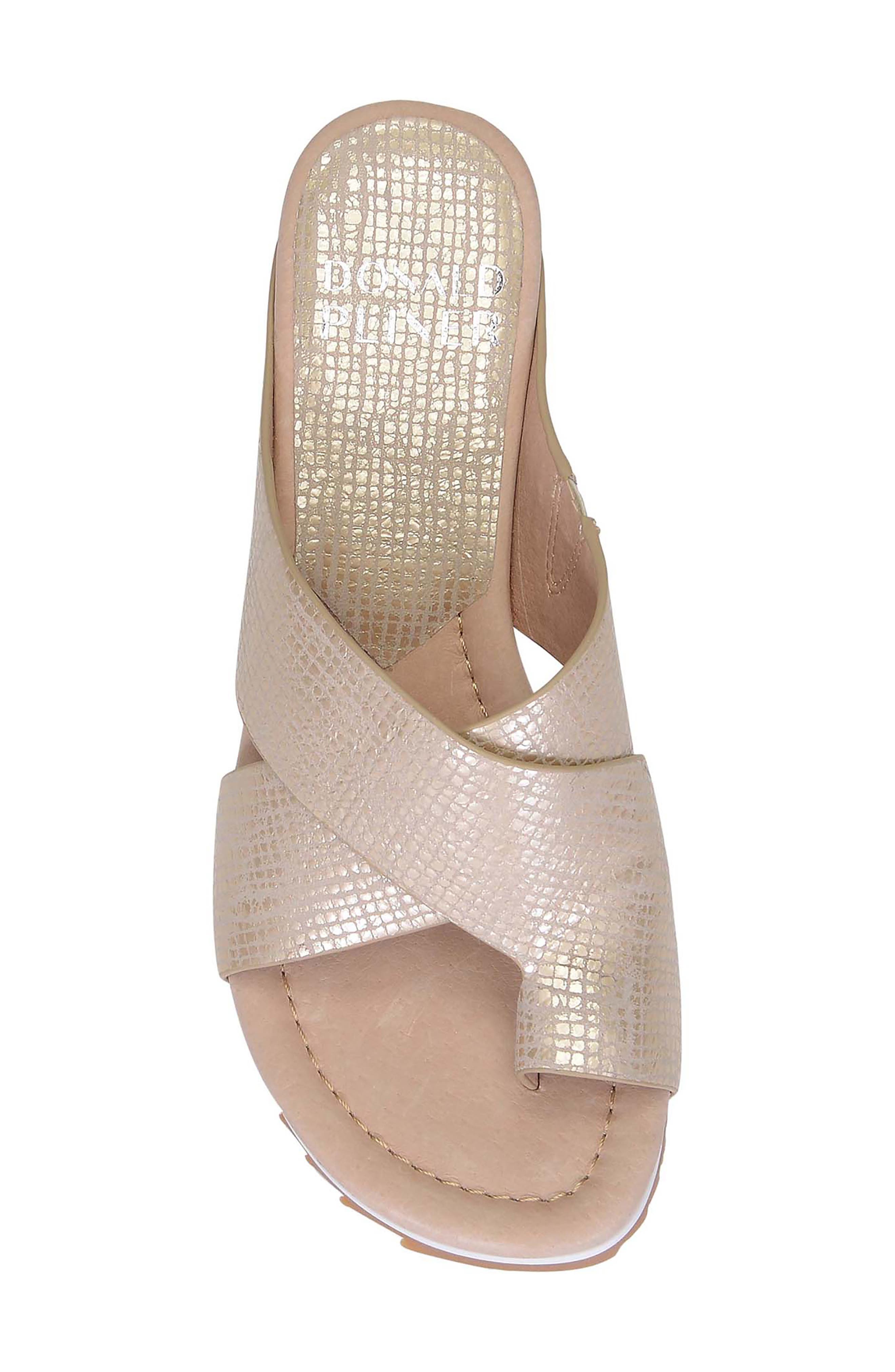 Donald Pliner Sisu Wedge Sandal, Alternate, color, Platino