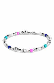 Sterling Forever Truvy Freshwater Pearl & Bead Stretch Bracelet