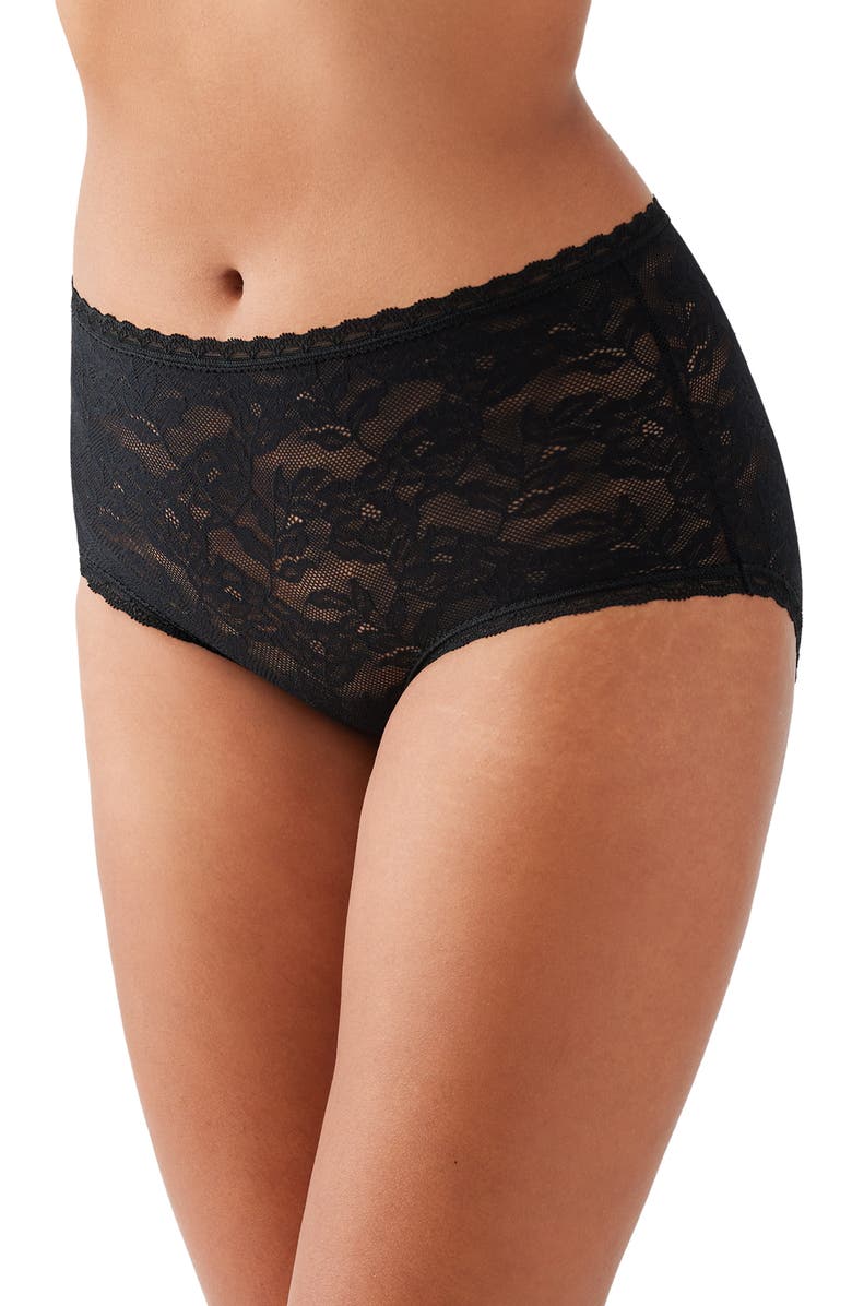 Wacoal High Profile Lace Briefs, Alternate, color,