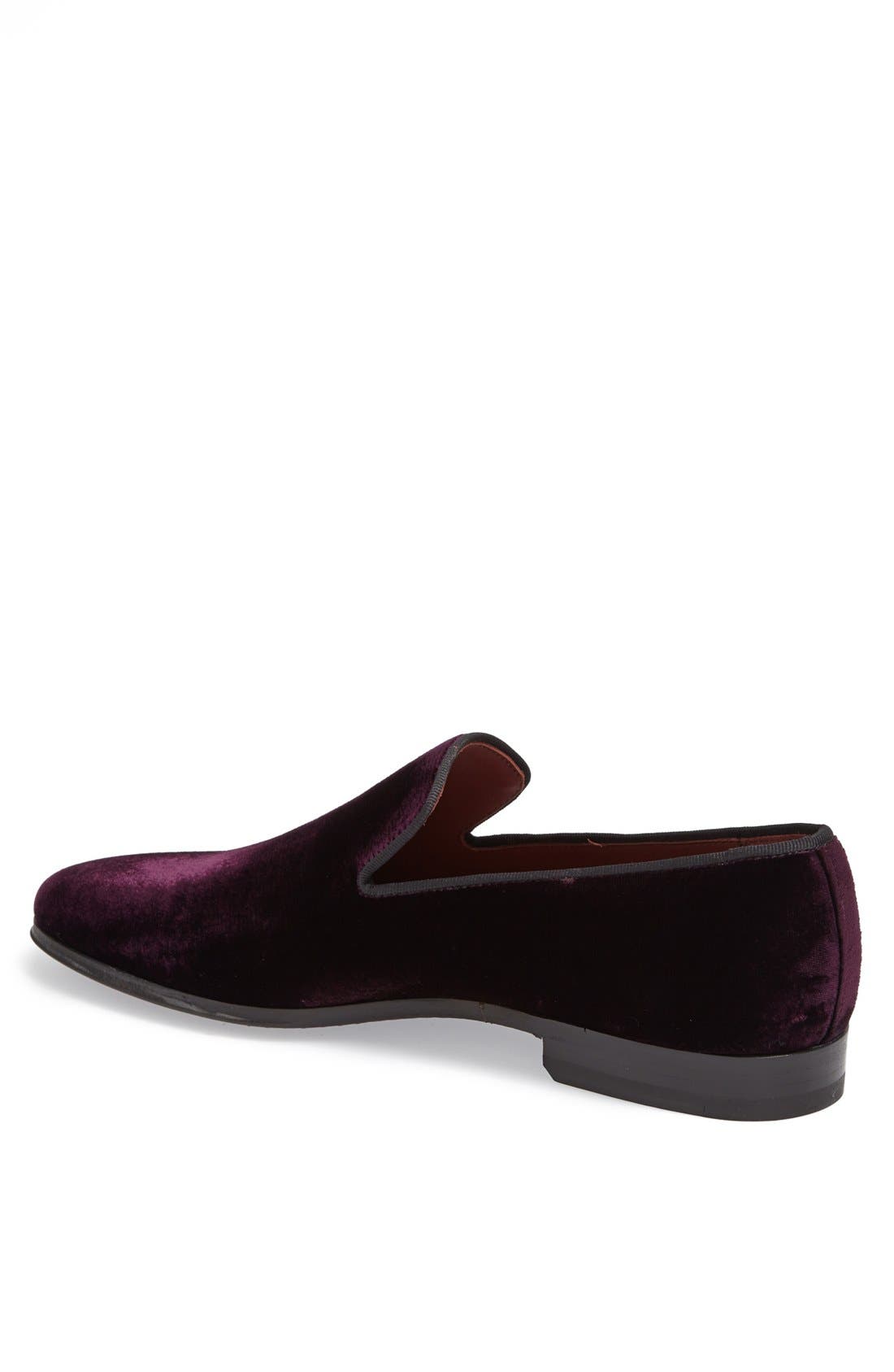 Dorio Venetian Loafer, Alternate, color, BURGUNDY VELVET