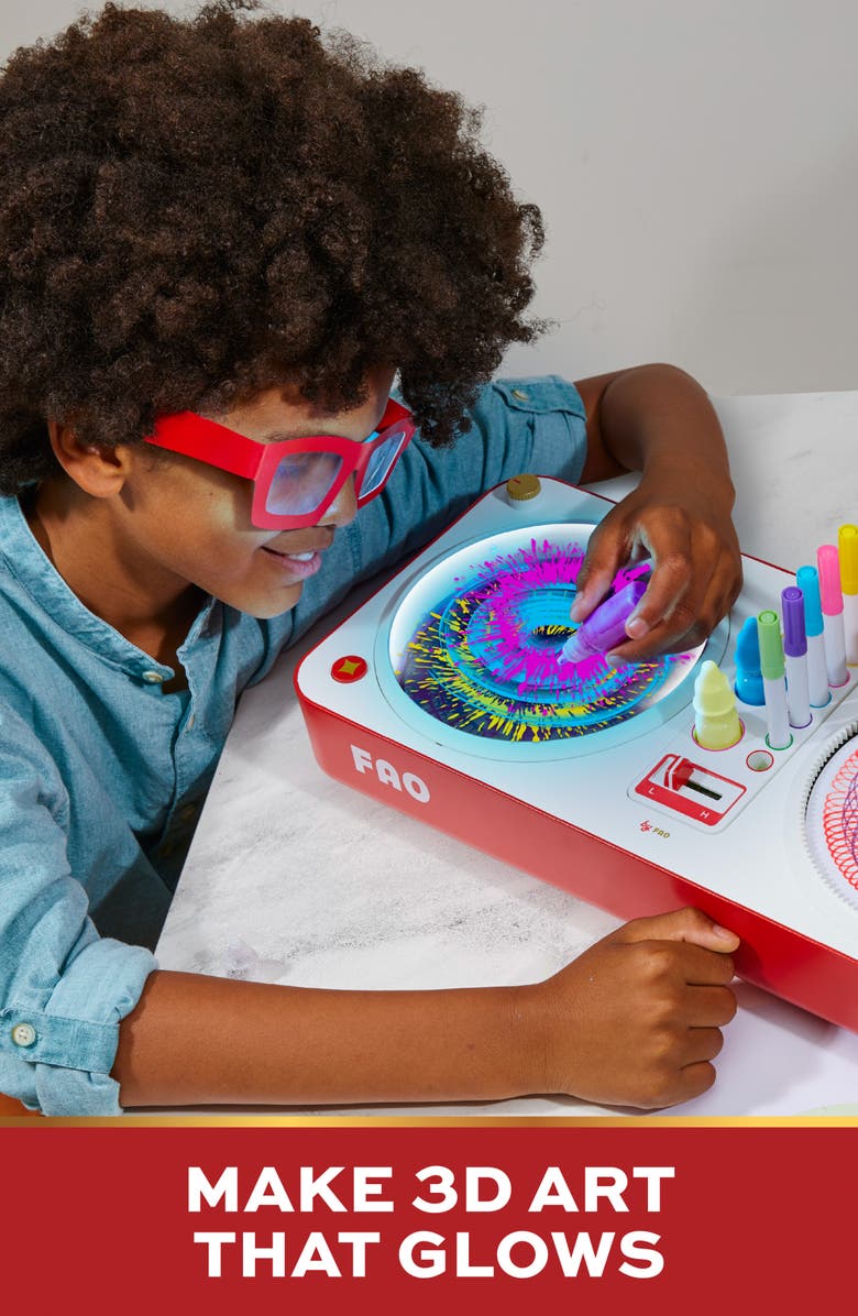 FAO Schwarz Spin & Twist 3D Art Toy, Alternate, color, Red