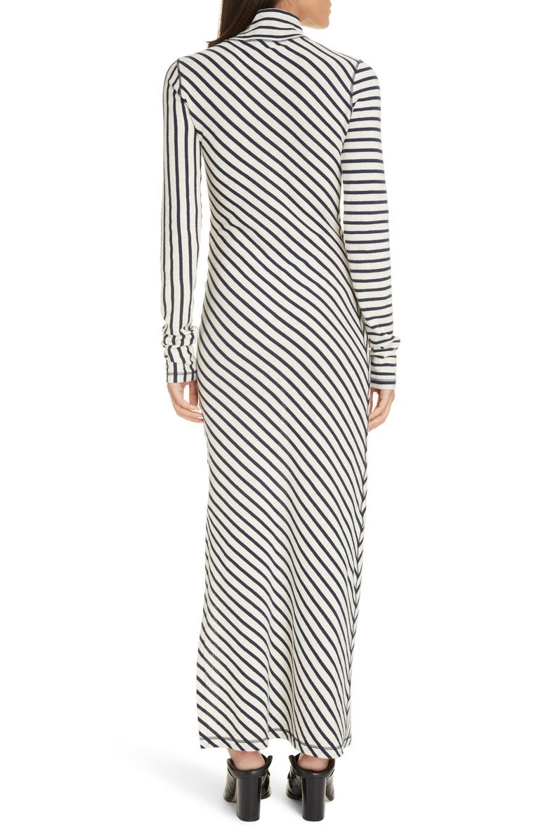 Loewe Stripe Long Sleeve Cotton Jersey Maxi Dress, Alternate, color,