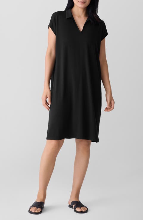 Classic Collar Shift Dress