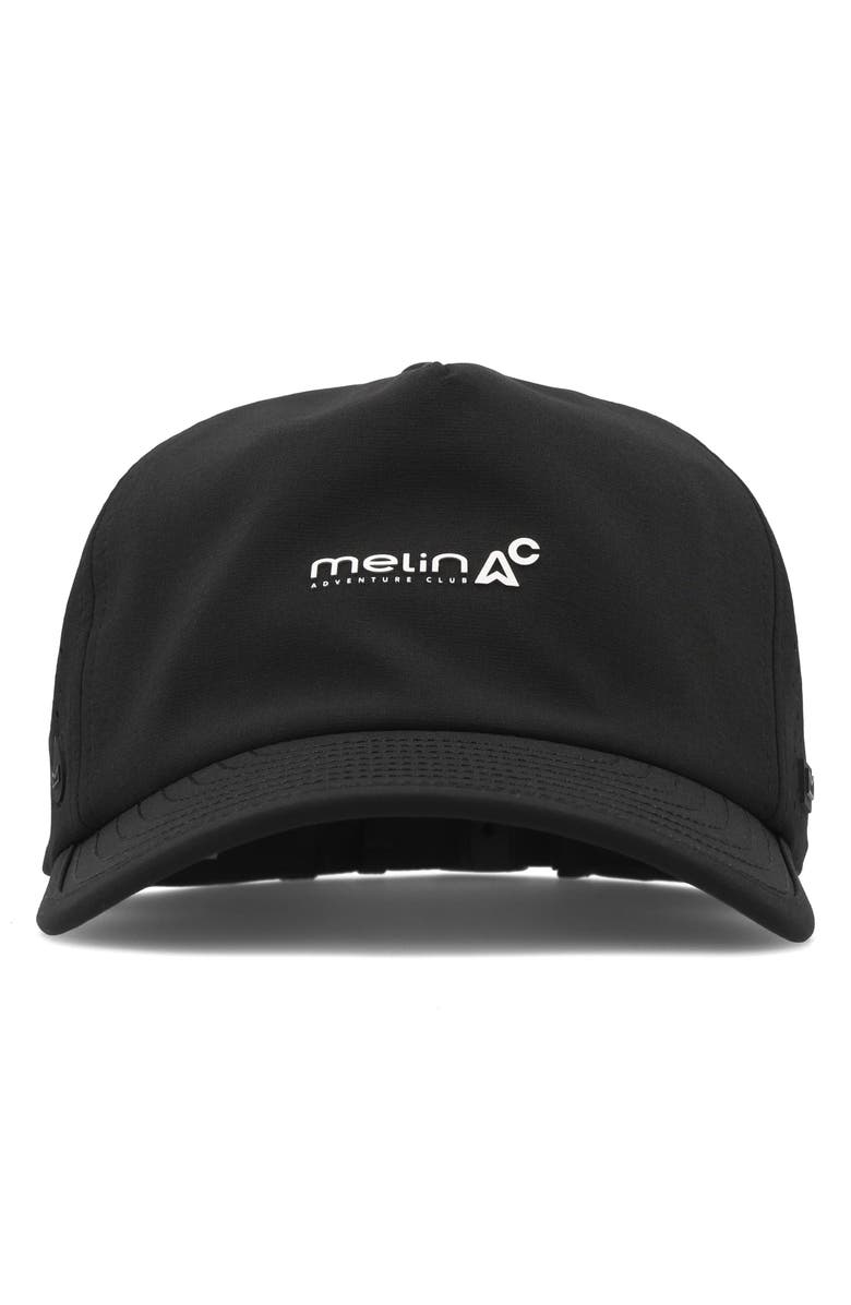 Melin Odessa Packable Hydro Snapback Ball Cap, Alternate, color, Black