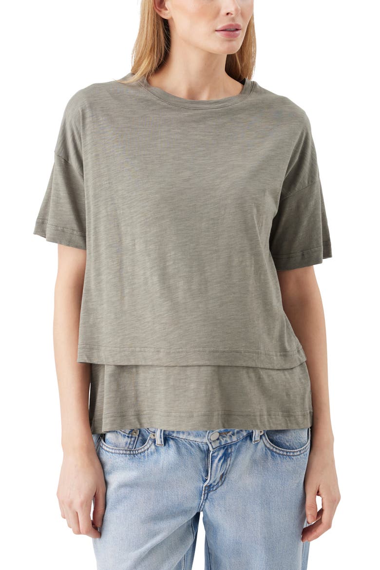 Claud Nursing Tee, Main, color, Moss