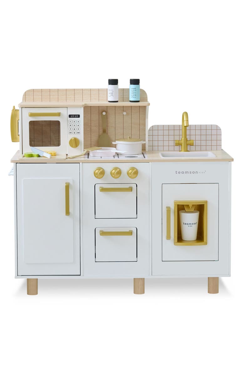 Teamson Kids Little Chef Hampton Play Kitchen & Accessories, Main, color, White