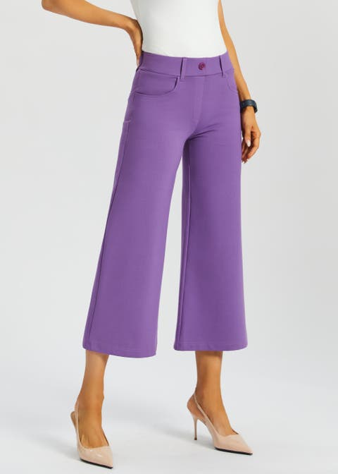 Betabrand 7 Pocket DPYP Dress Pant Yoga Pant Crop Wide