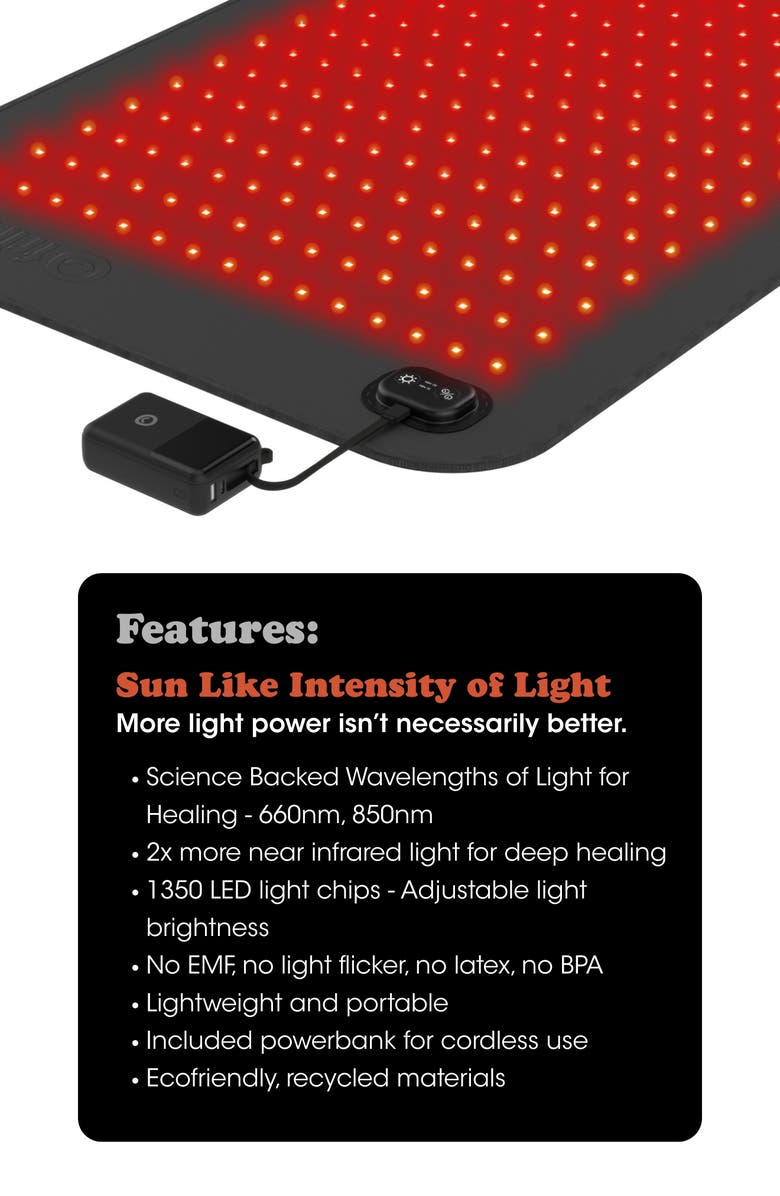 fringe Full Body Red Light Mat, Alternate, color, 