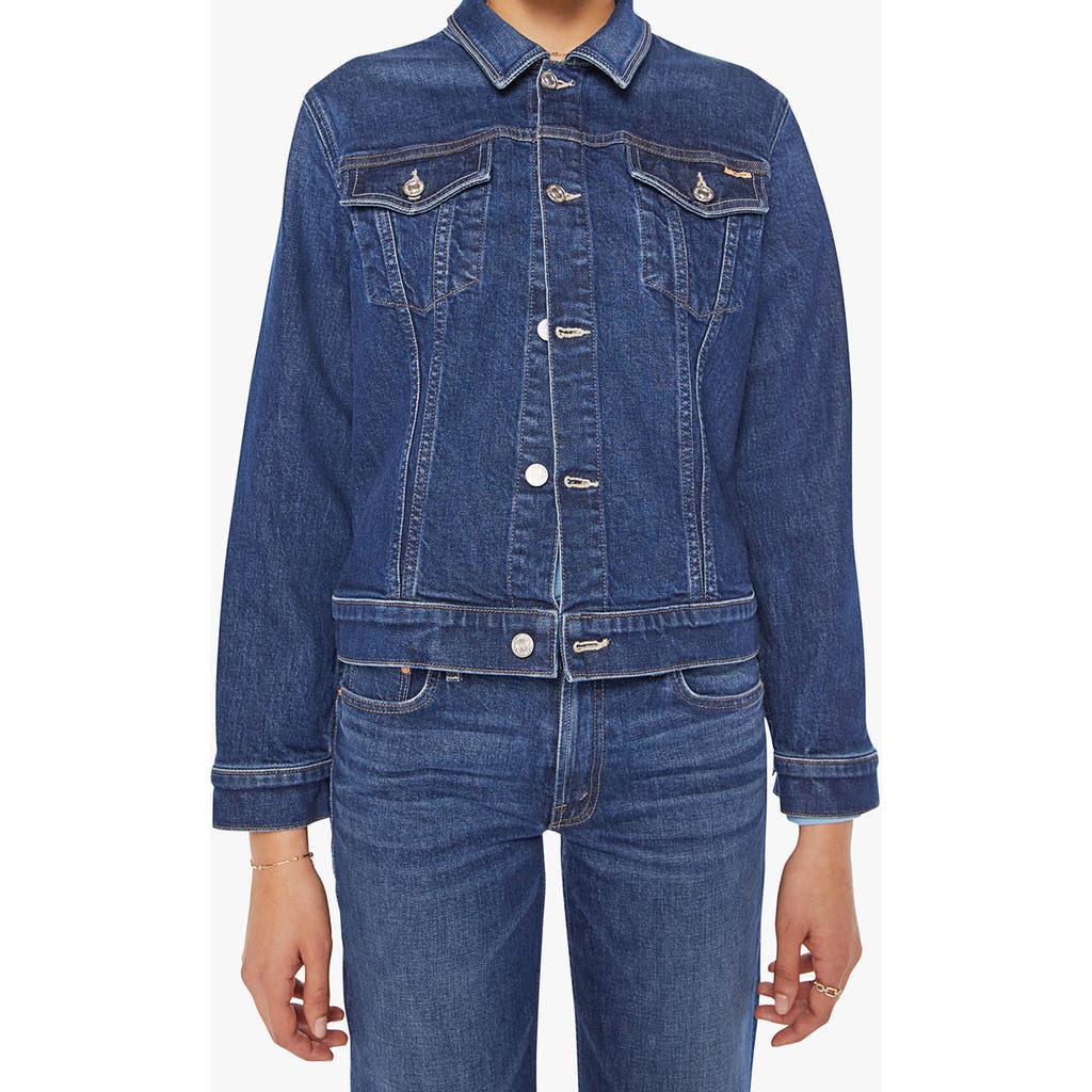 Mother The Bruiser Perfectly Imperfect Jacket In Blue