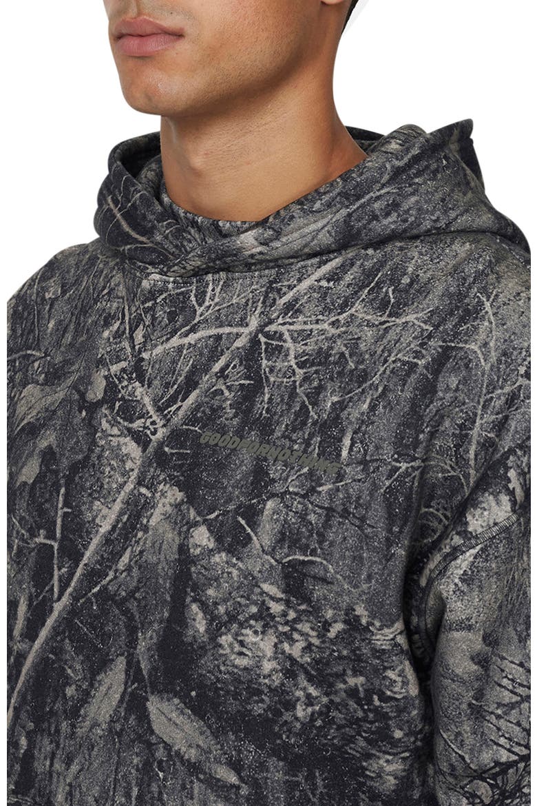 Men's Woodland Blackout Camo Relaxed Hoodie, Alternate, color, Camo