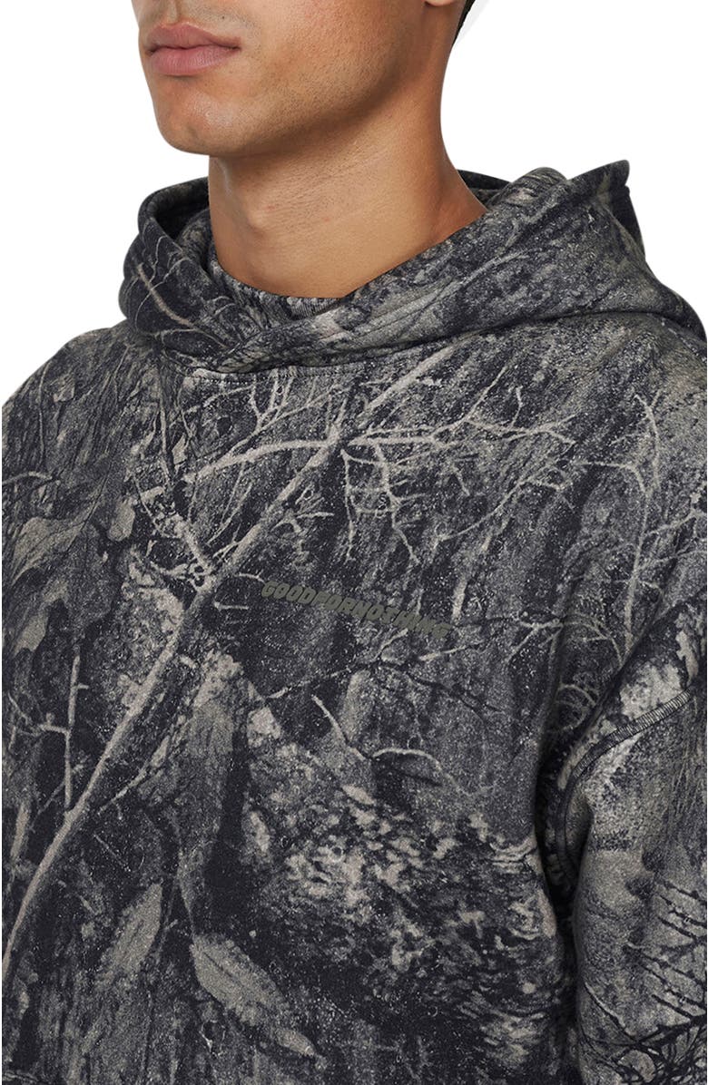 Good For Nothing Men's Woodland Blackout Camo Relaxed Hoodie, Alternate, color, Camo