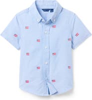 Janie and Jack Embroidered Flag Shirt
