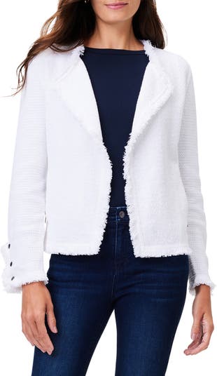 NIC ZOE Fringe Mix Knit Jacket Nordstrom