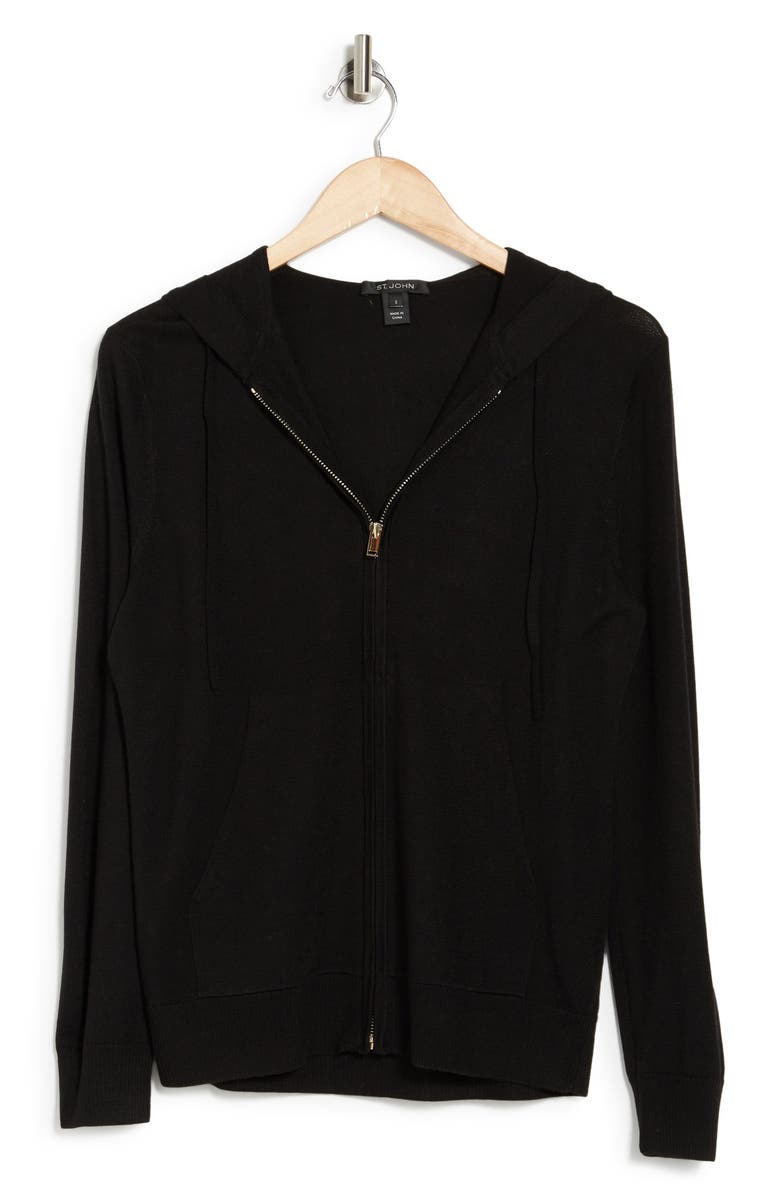 St. John Collection Wool Blend Jersey Knit Pullover, Alternate, color, 